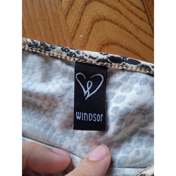 Windsor Snake Print One Long Sleeve Crop Top Size S - Picture 3 of 6